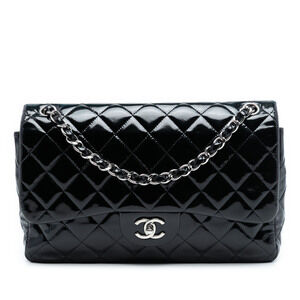 Pre-Loved Chanel Jumbo Classic Patent Double Flap